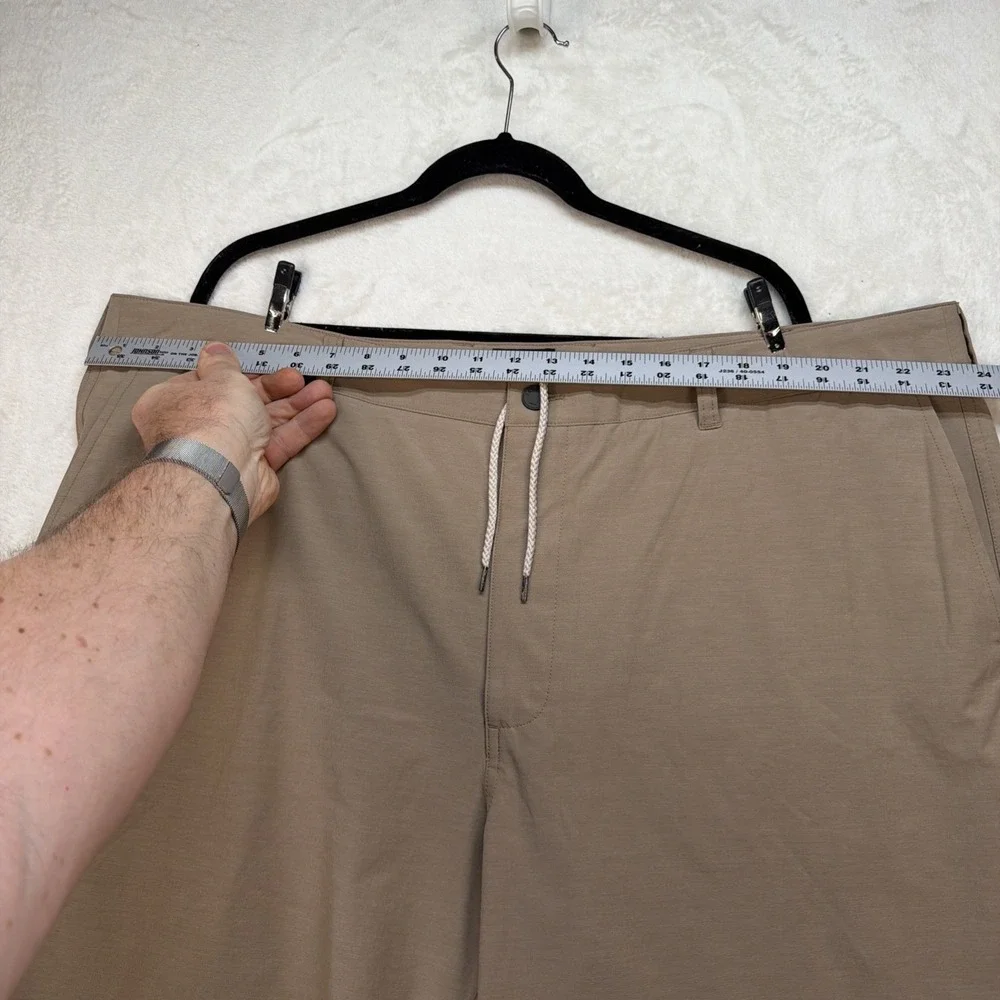 Faherty All Day Shorts‎ Mens 46 Beige Drawstring Stretch Casual Summer 8